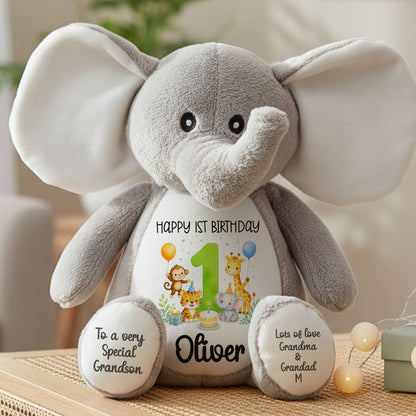 elephant teddy personalised teddy bear