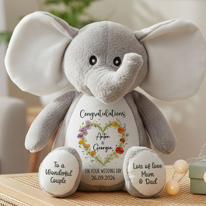 elephant teddy personalised teddy bear