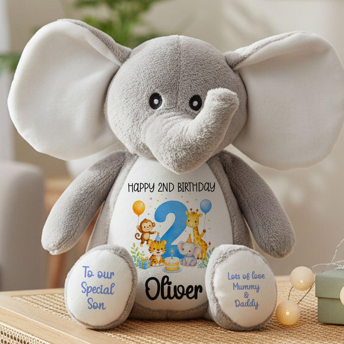 elephant teddy personalised teddy bear