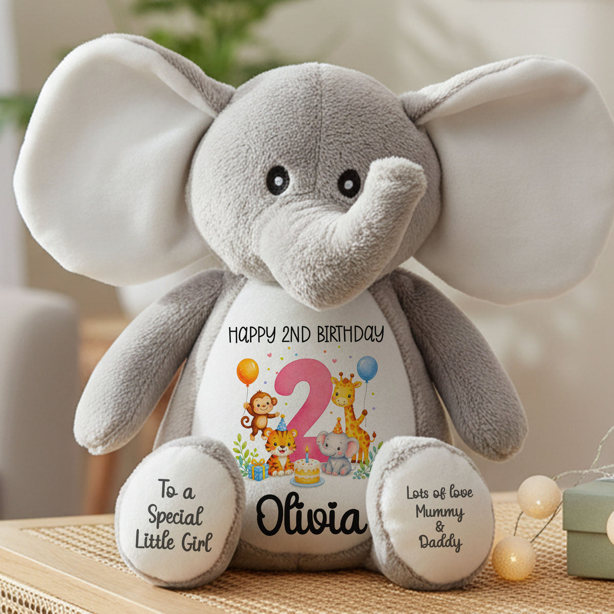 elephant teddy personalised teddy bear