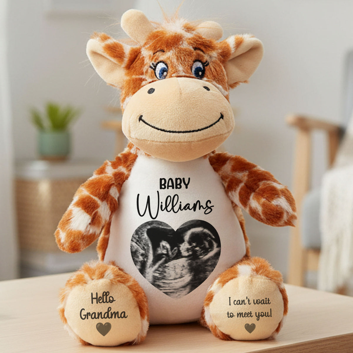 giraffe teddy personalised teddy bear