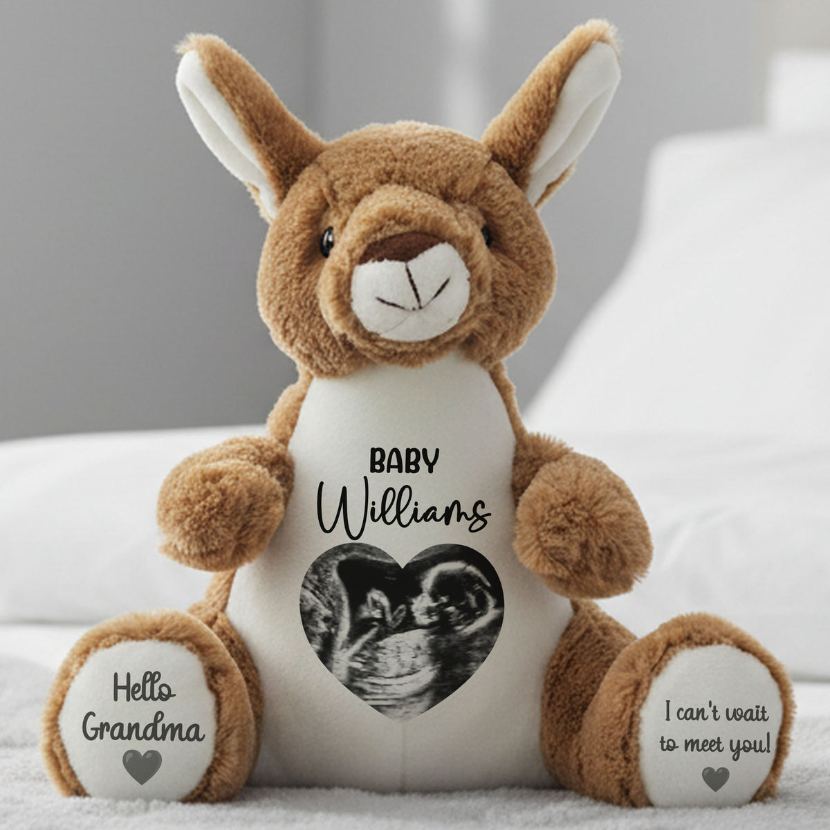 kangaroo teddy personalised teddy bear