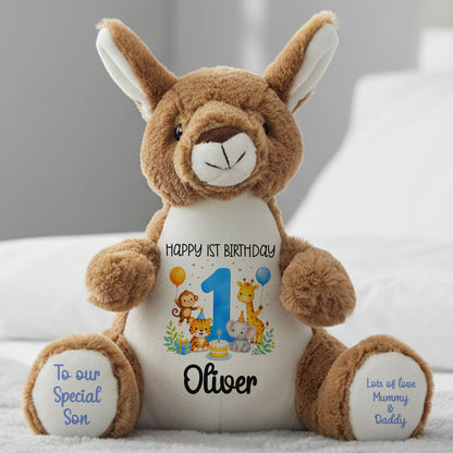 kangaroo teddy personalised teddy bear