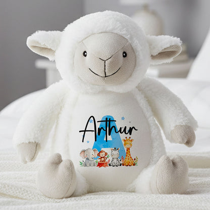 lamb teddy personalised teddy bear