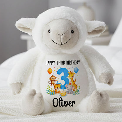 lamb teddy personalised teddy bear