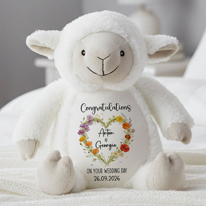 lamb teddy personalised teddy bear
