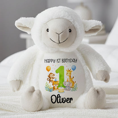 lamb teddy personalised teddy bear