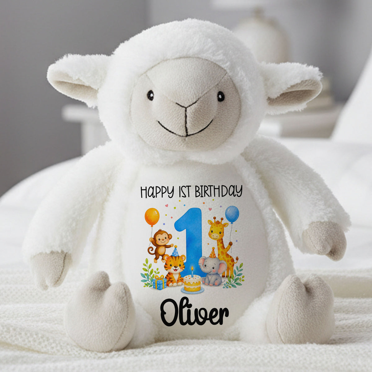 lamb teddy personalised teddy bear