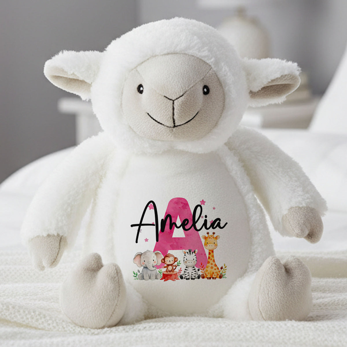 lamb teddy personalised teddy bear