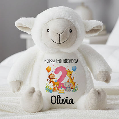 lamb teddy personalised teddy bear