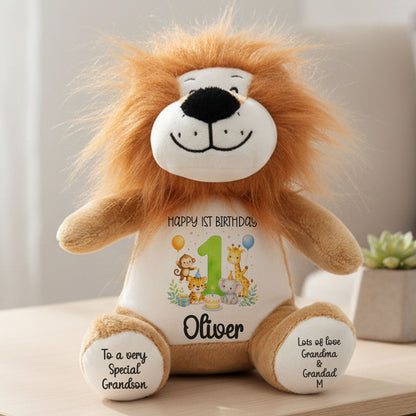 lion teddy personalised teddy bear