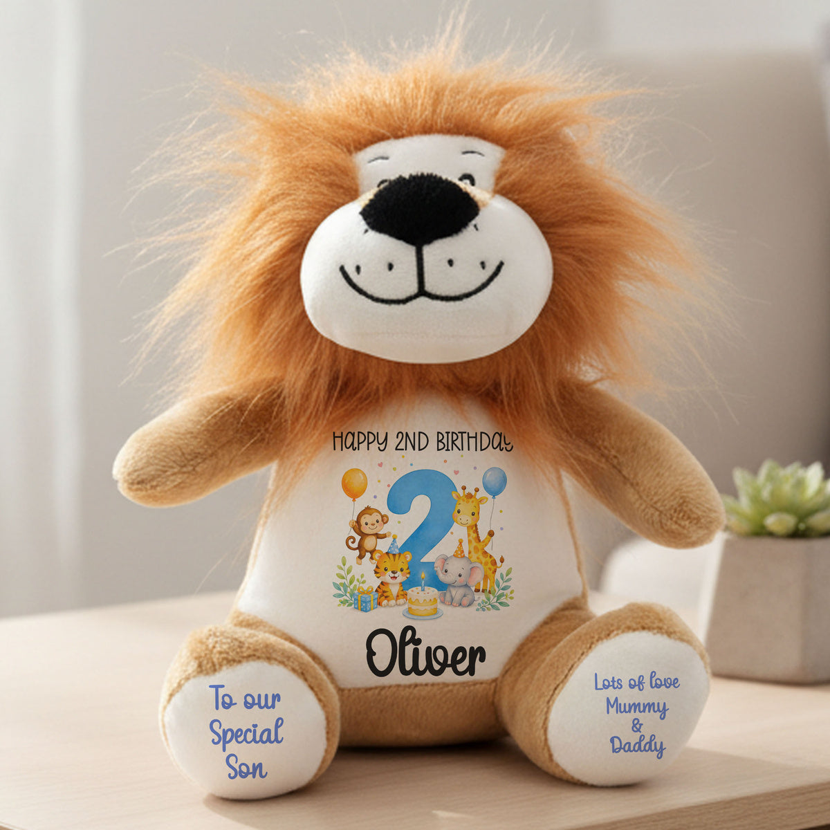 lion teddy personalised teddy bear