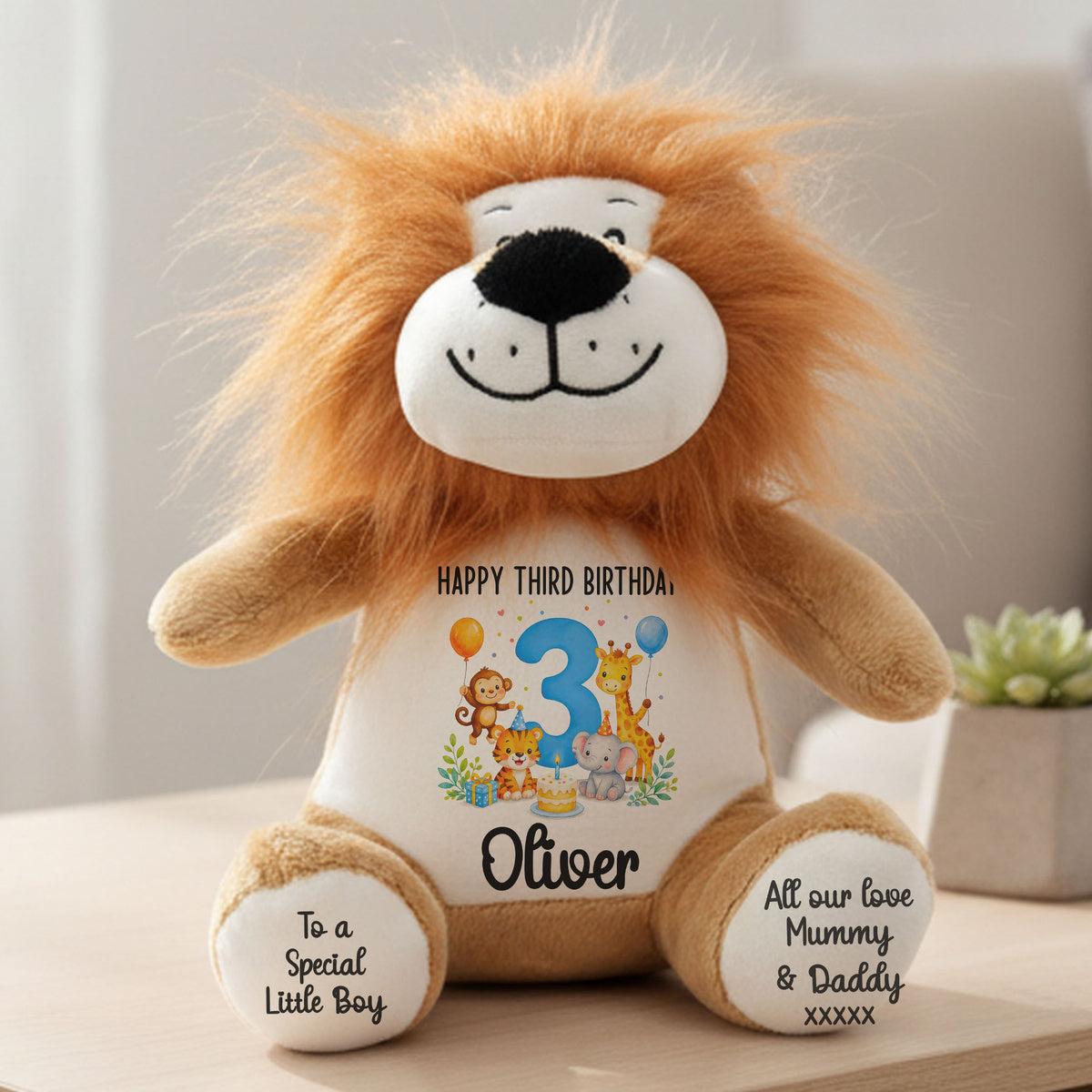 lion teddy personalised teddy bear