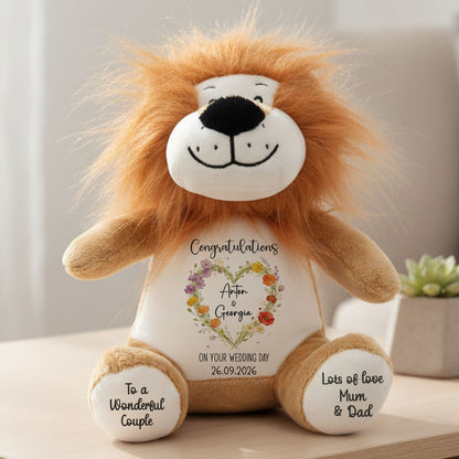 lion teddy personalised teddy bear