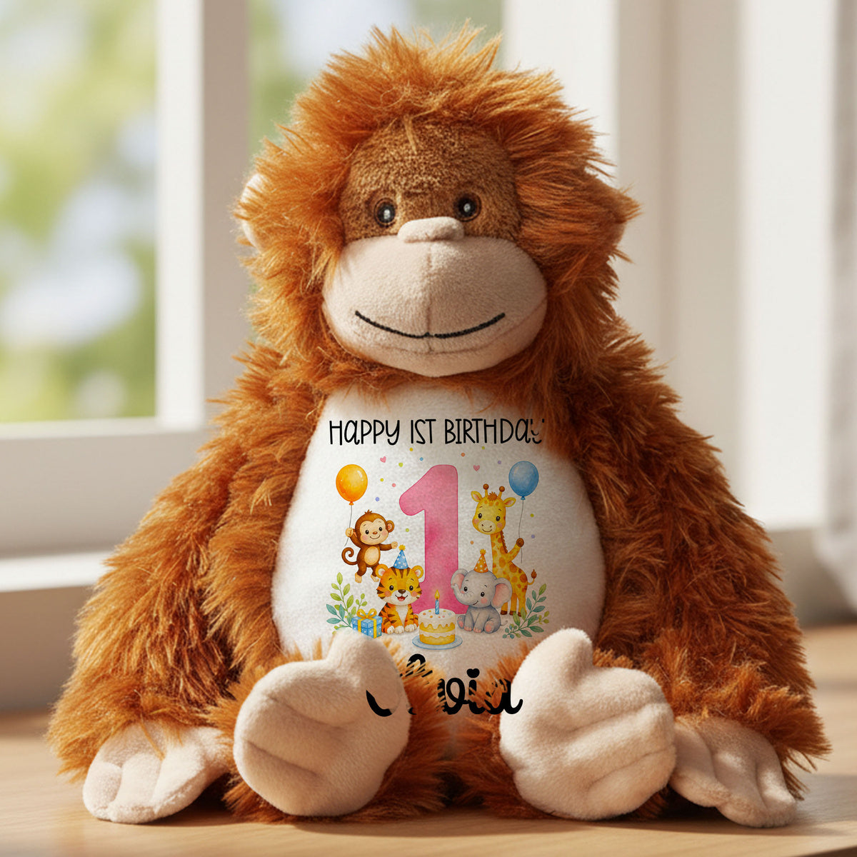 orangutan teddy personalised teddy bear