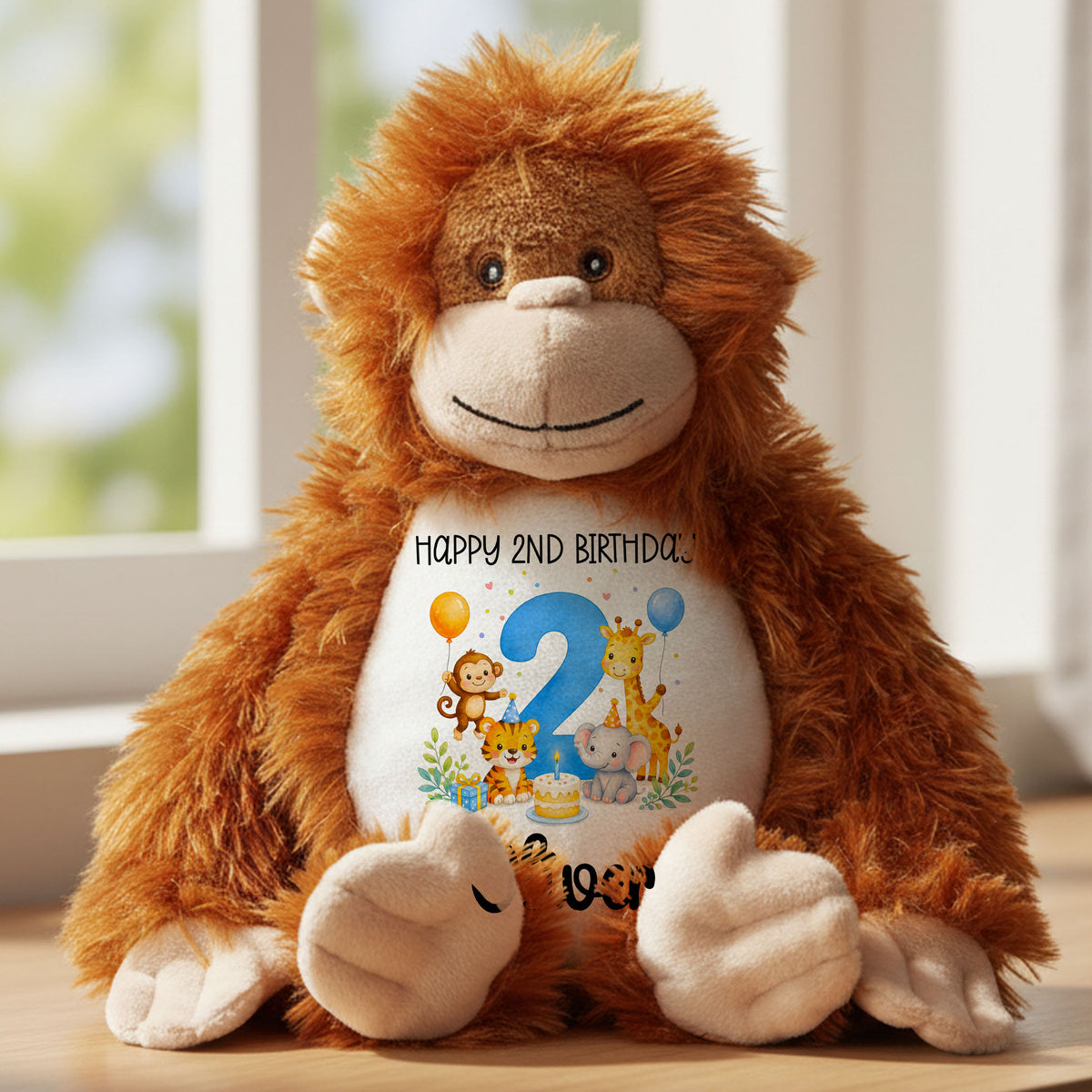 orangutan teddy personalised teddy bear