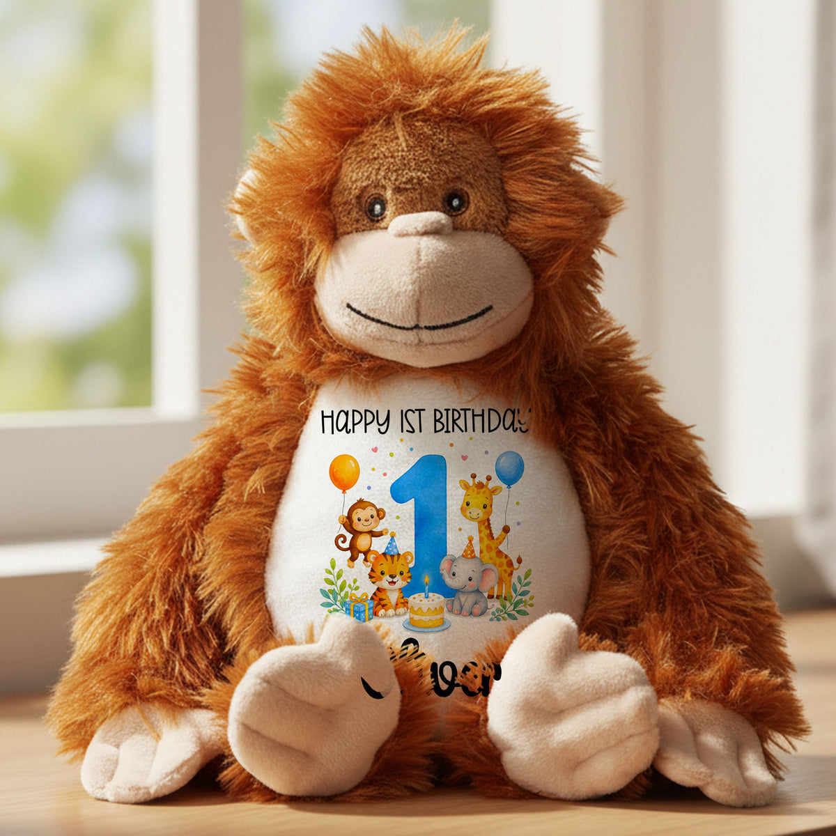 orangutan teddy personalised teddy bear