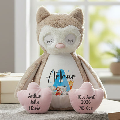owl teddy personalised teddy bear