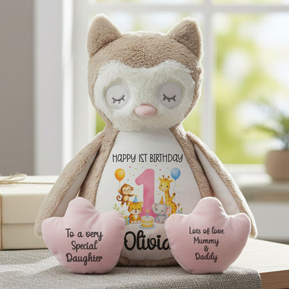 owl teddy personalised teddy bear