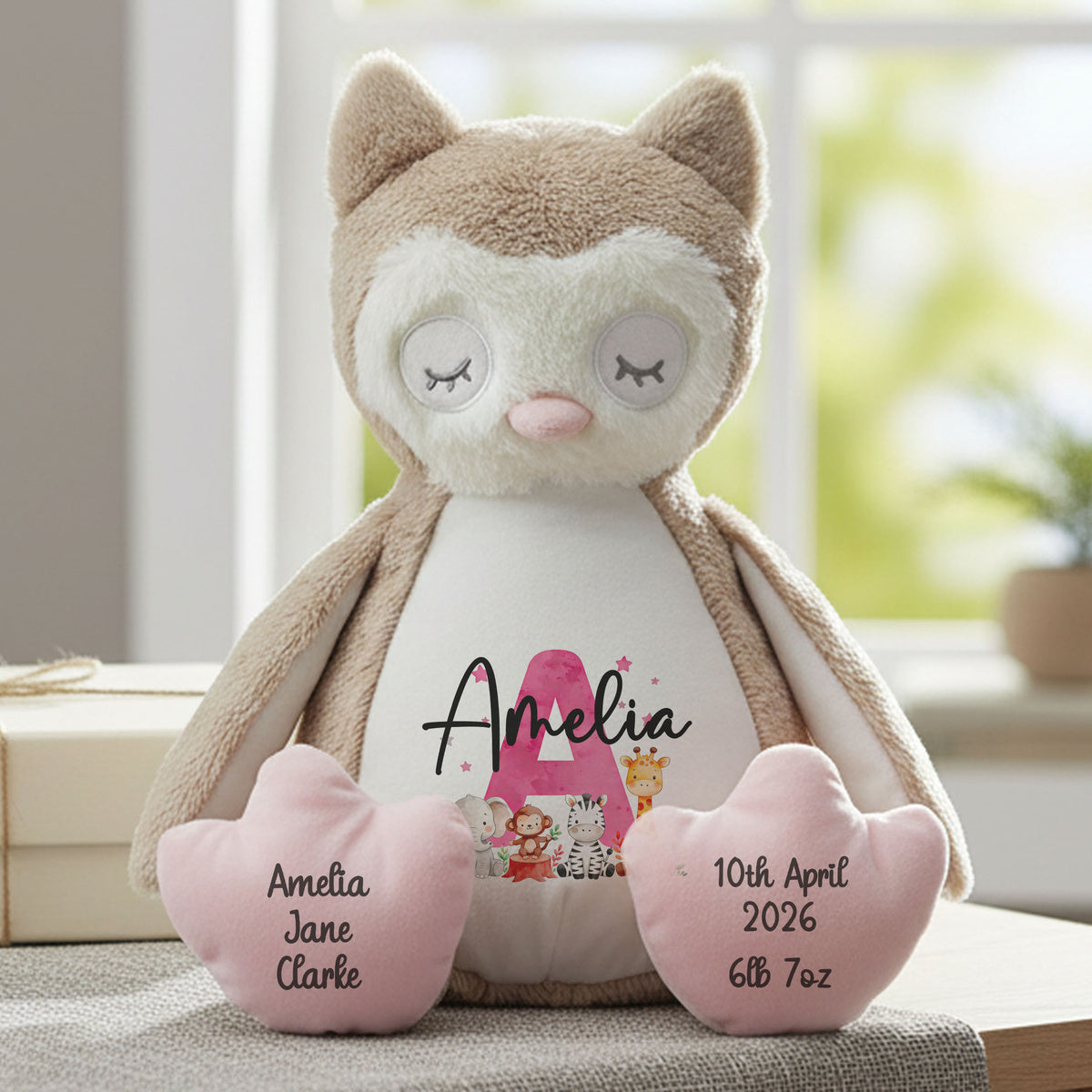 owl teddy personalised teddy bear