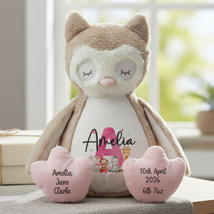 owl teddy personalised teddy bear