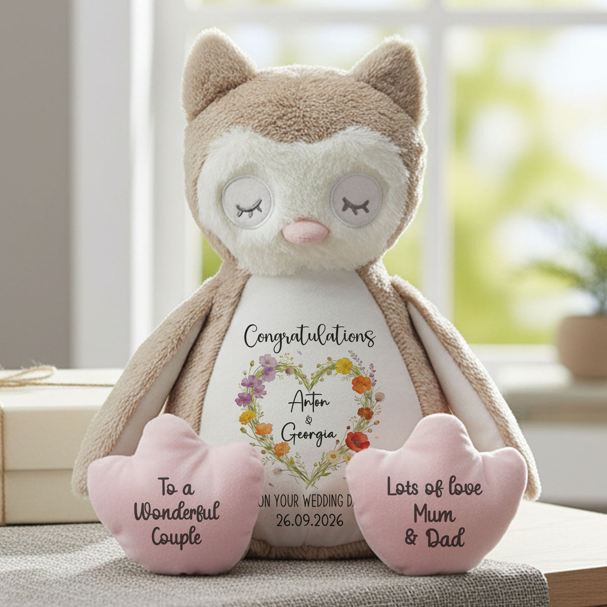 owl teddy personalised teddy bear