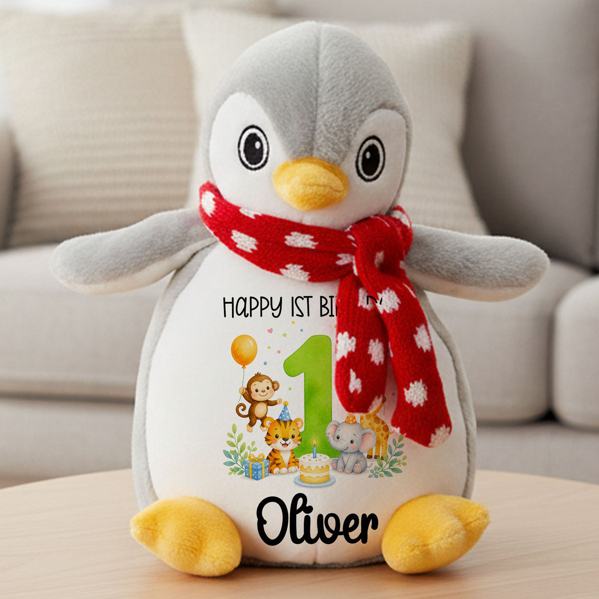 penguin teddy personalised teddy bear