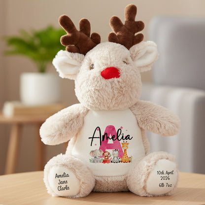 reindeer teddy personalised teddy bear