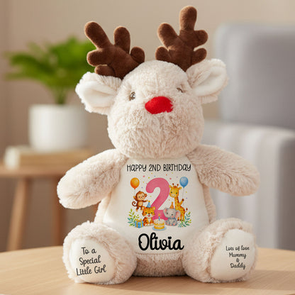 reindeer teddy personalised teddy bear