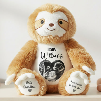 sloth teddy personalised teddy bear