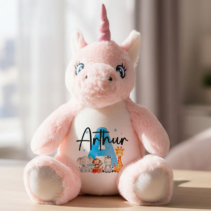 unicorn teddy personalised teddy bear