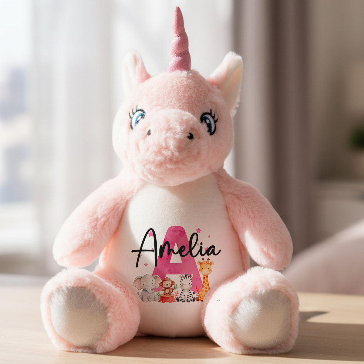 unicorn teddy personalised teddy bear