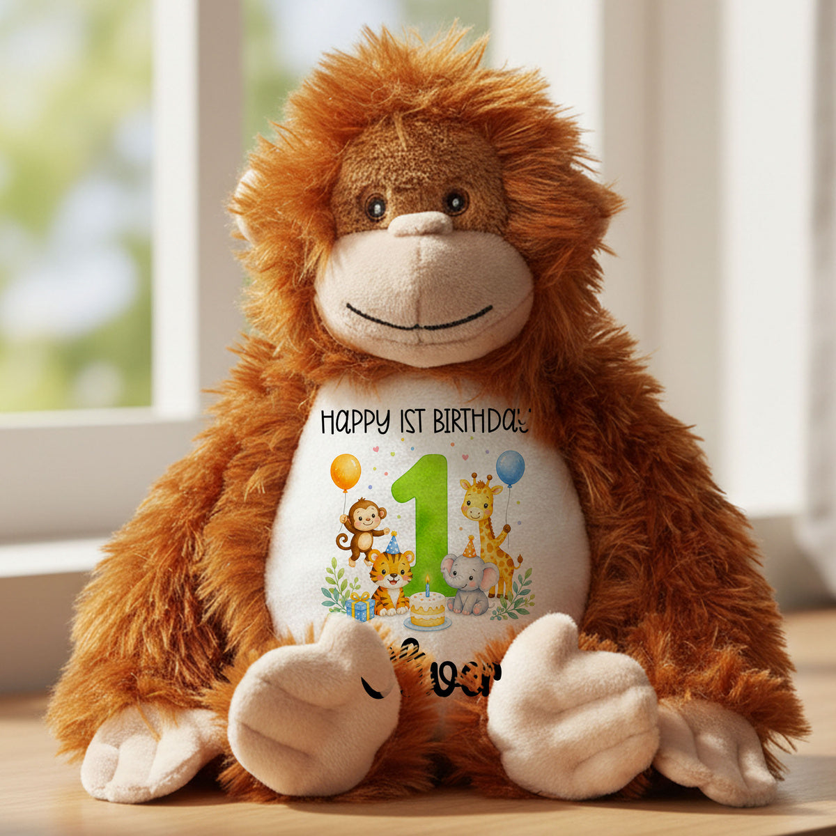 orangutan teddy personalised teddy bear