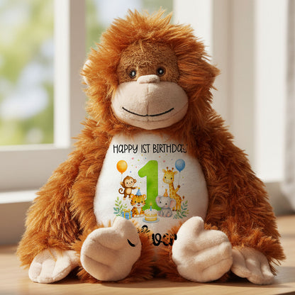 orangutan teddy personalised teddy bear