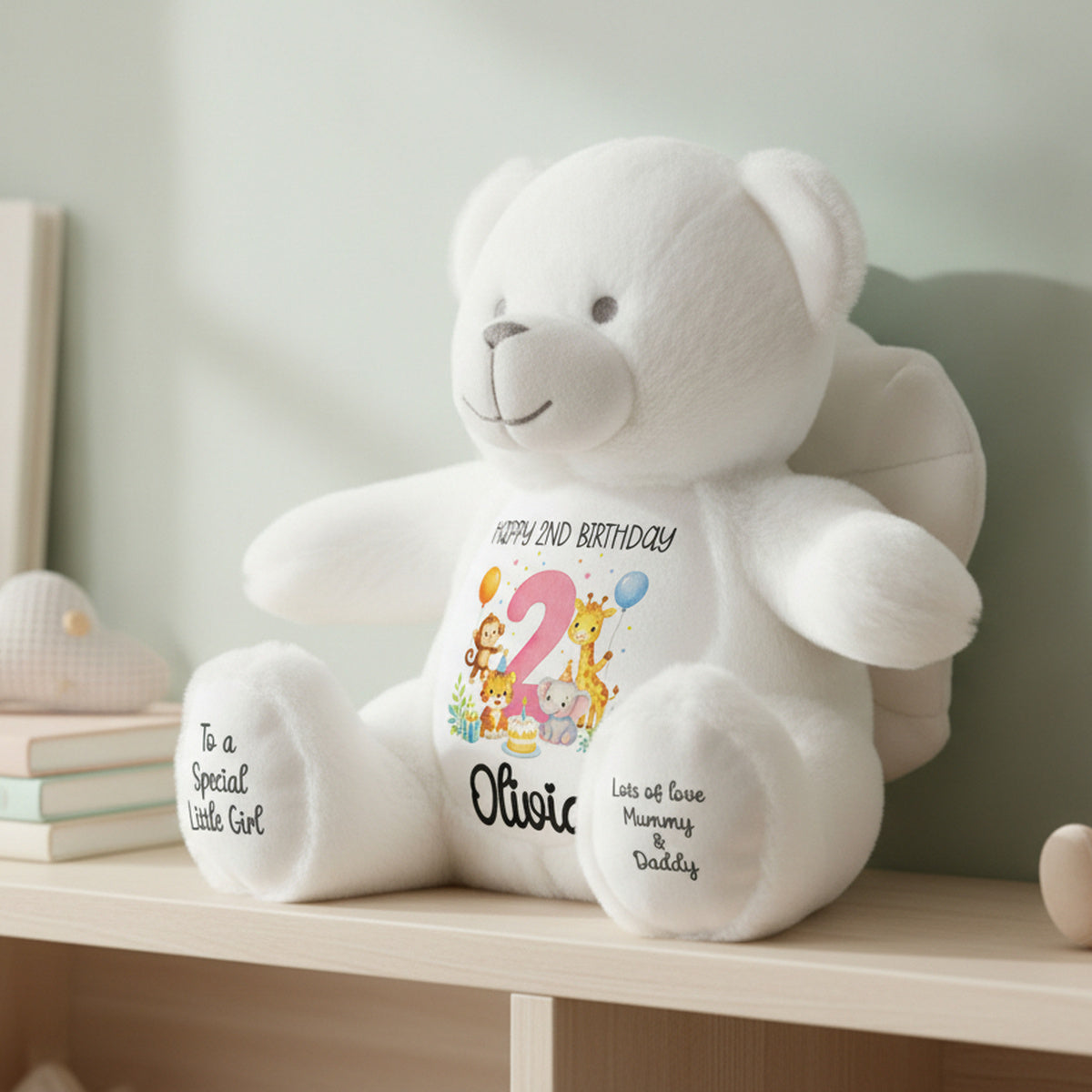 angel bear teddy personalised teddy bear