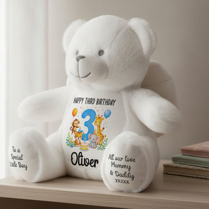 angel bear teddy personalised teddy bear