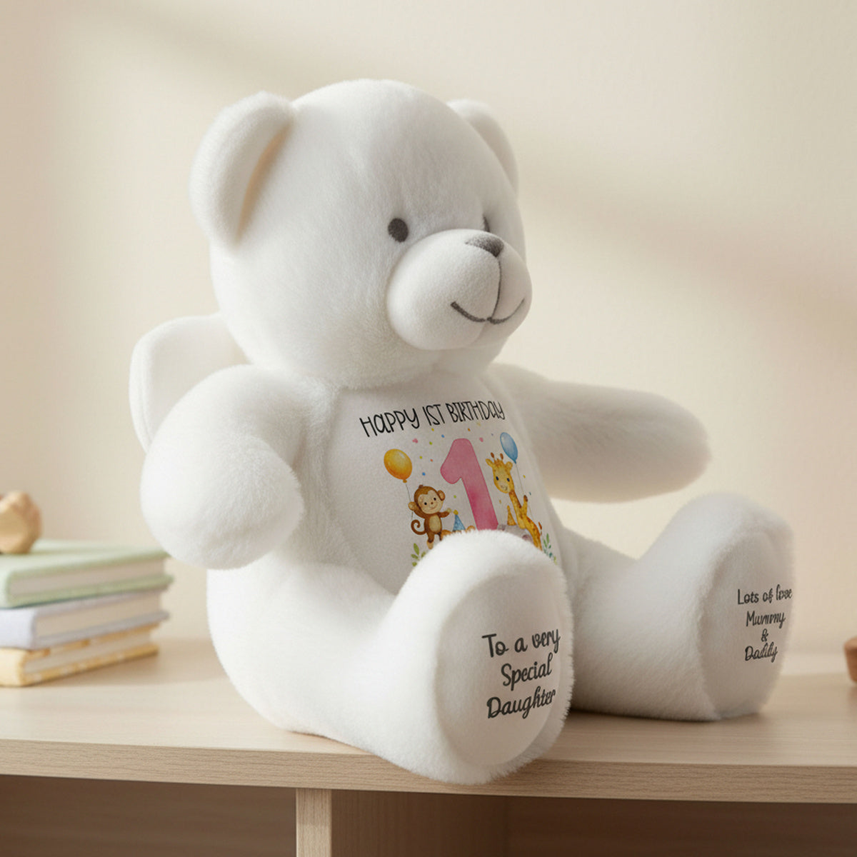 angel bear teddy personalised teddy bear