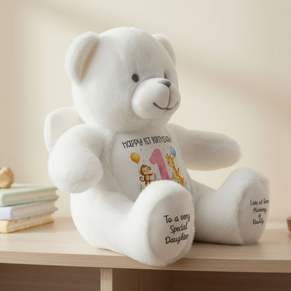 angel bear teddy personalised teddy bear