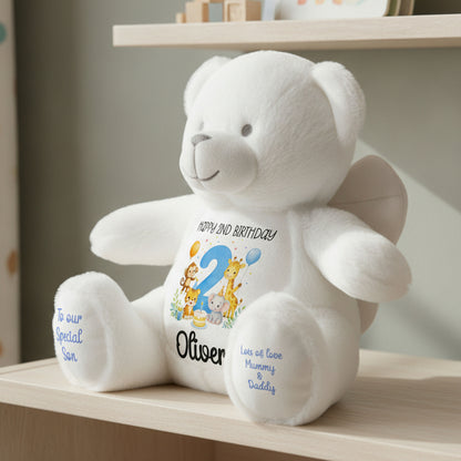 angel bear teddy personalised teddy bear