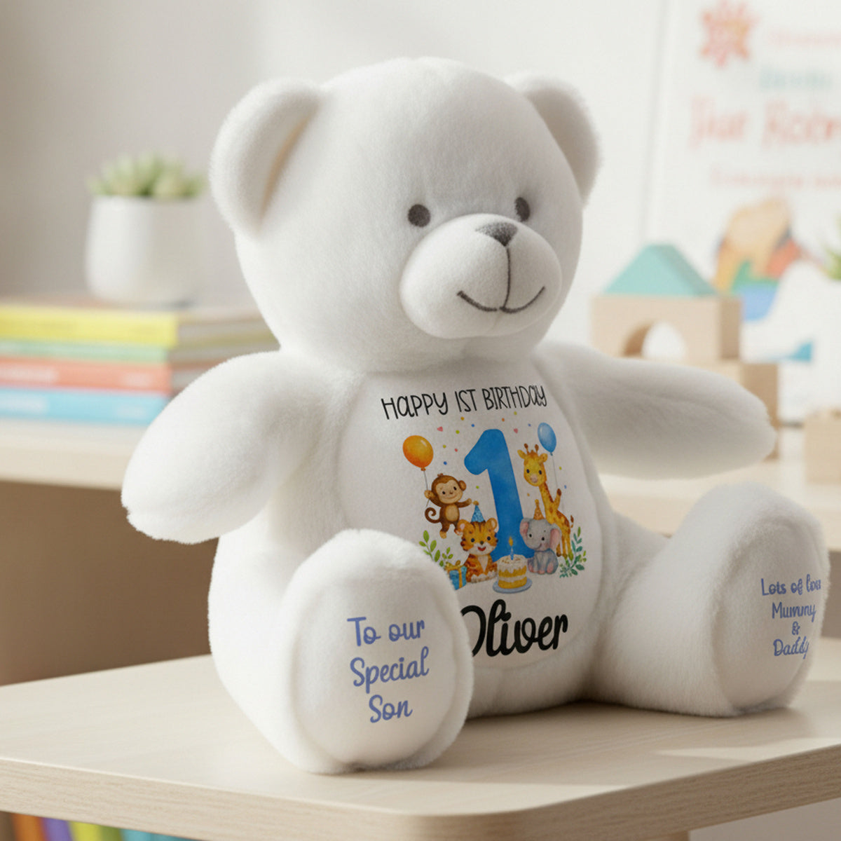 angel bear teddy personalised teddy bear