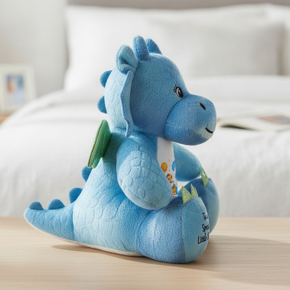 blue dragon teddy personalised teddy bear