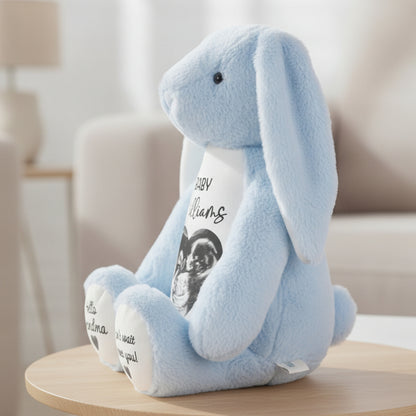 blue bunny teddy personalised teddy bear