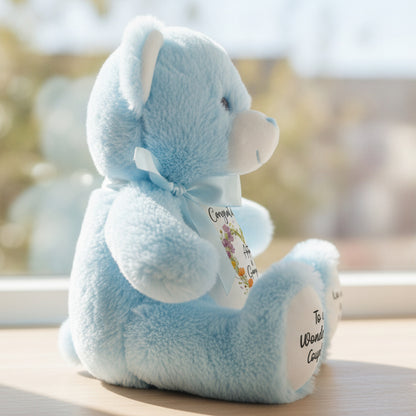 blue teddy bear personalised teddy bear