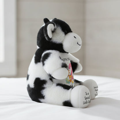 cow teddy personalised teddy bear