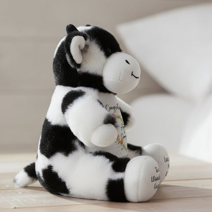 cow teddy personalised teddy bear