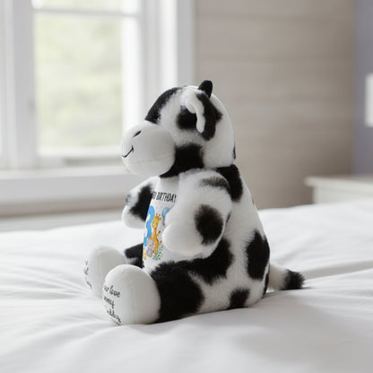 cow teddy personalised teddy bear