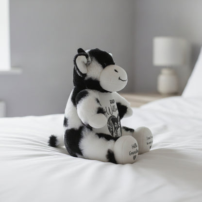 cow teddy personalised teddy bear
