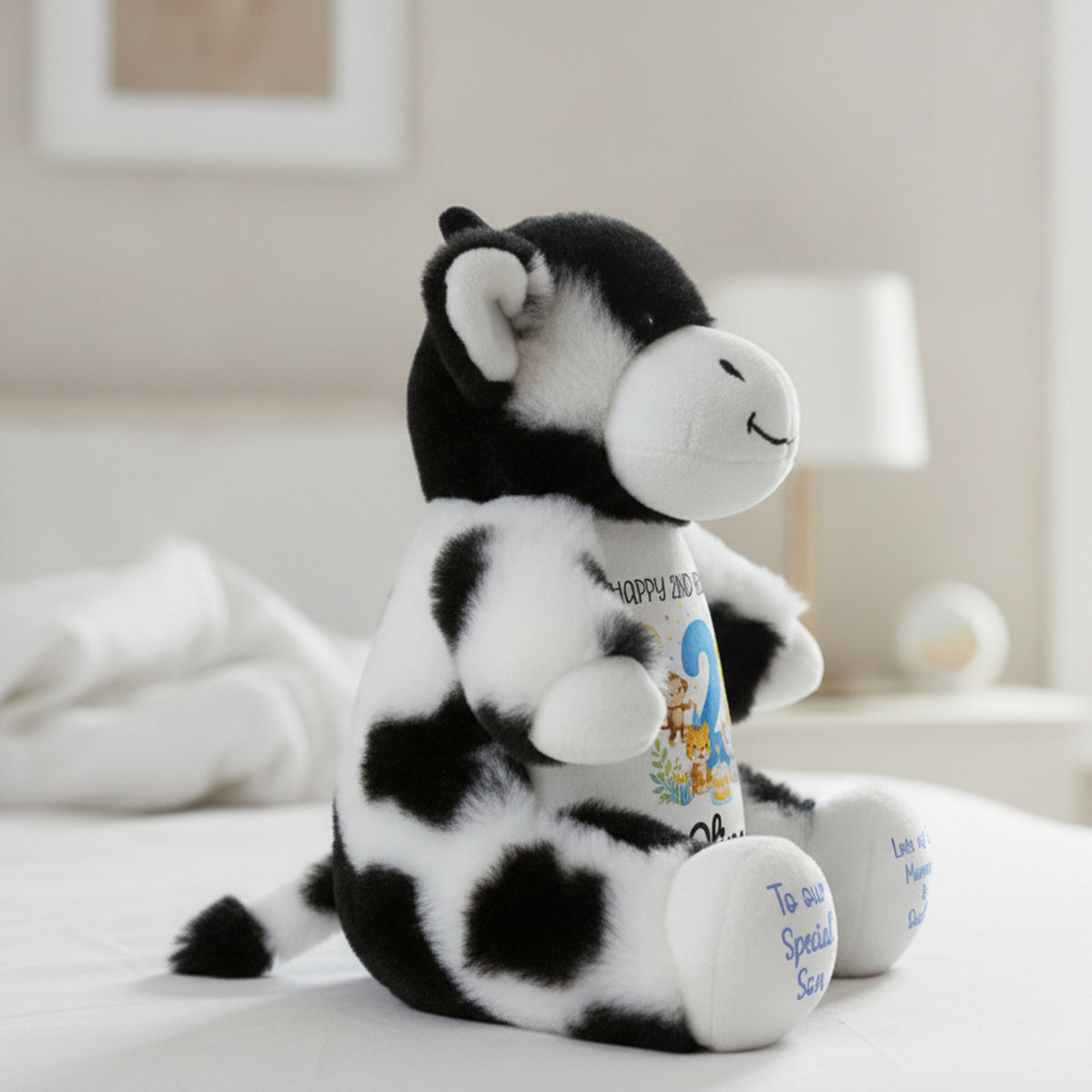 cow teddy personalised teddy bear