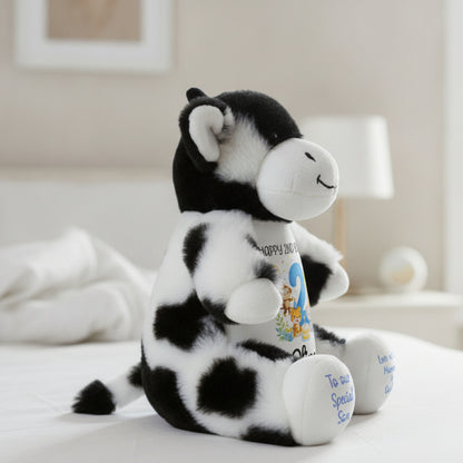 cow teddy personalised teddy bear