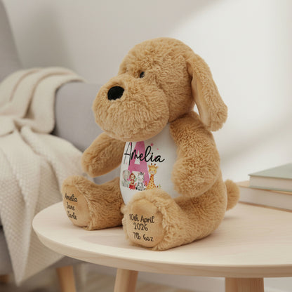 dog teddy personalised teddy bear
